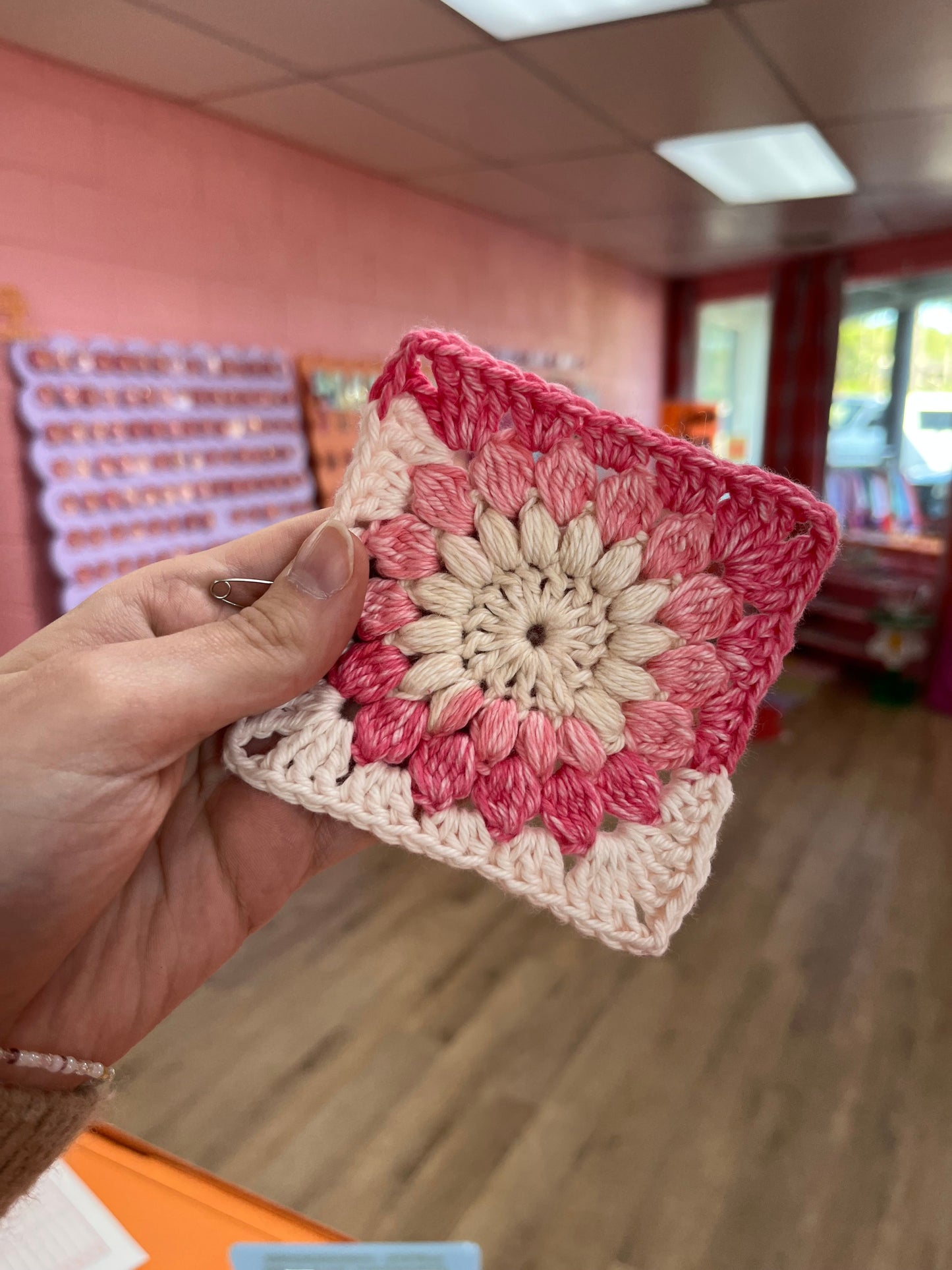 Crochet Granny Square Coaster