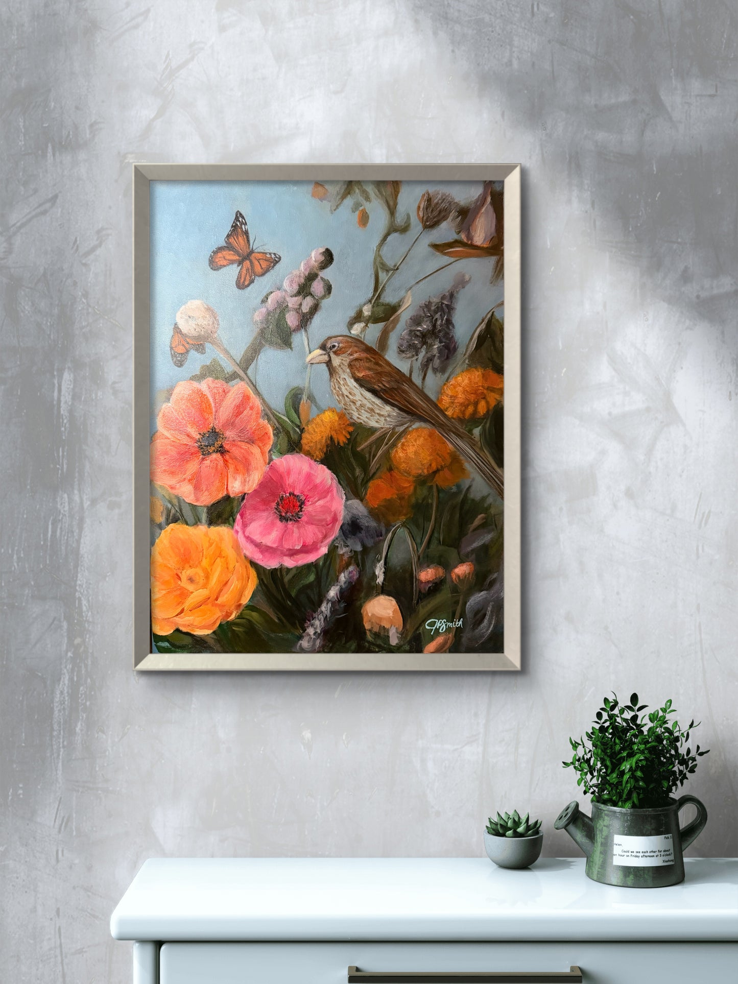 Botanical Study in Acrylic