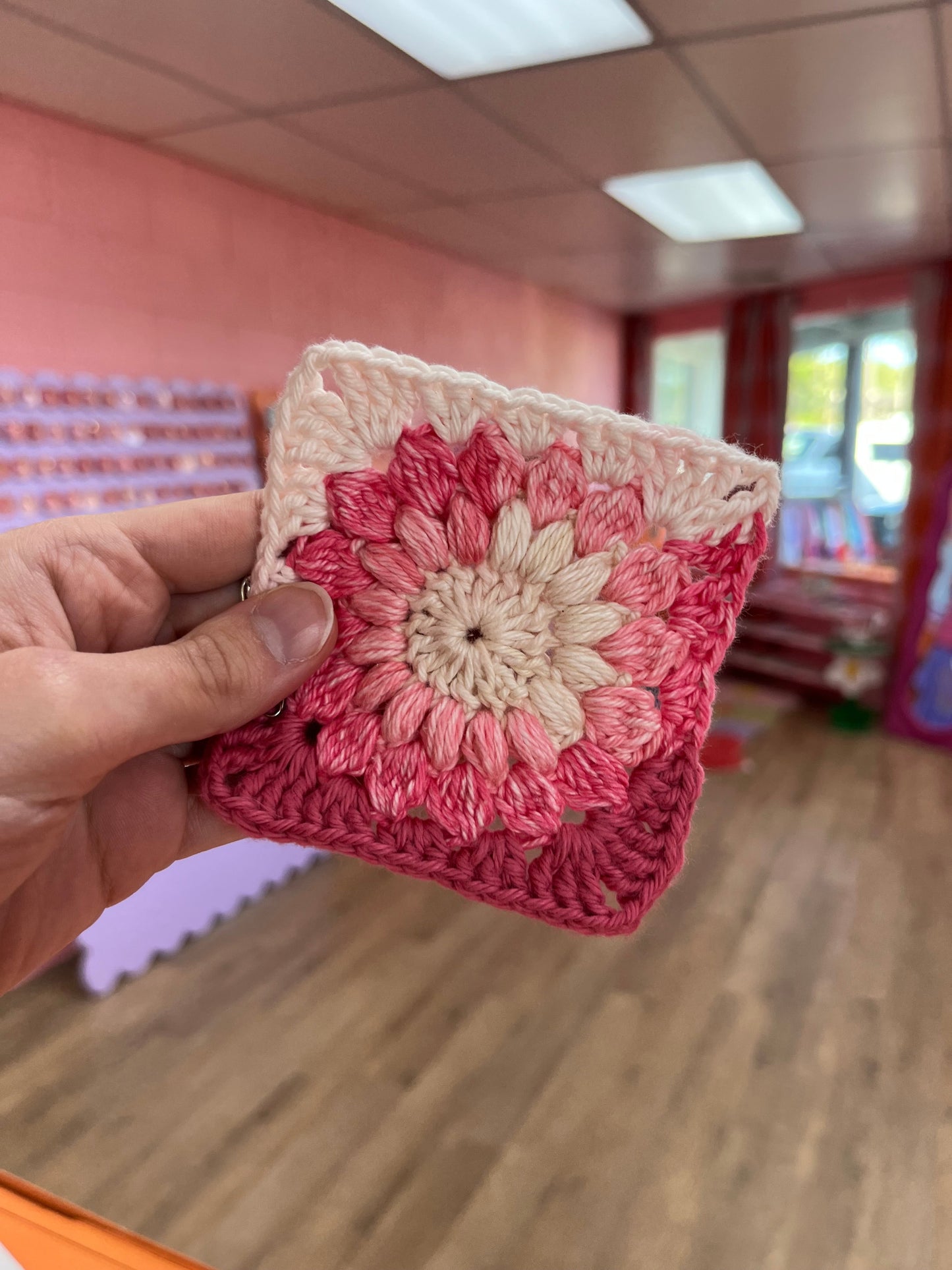 Crochet Granny Square Coaster