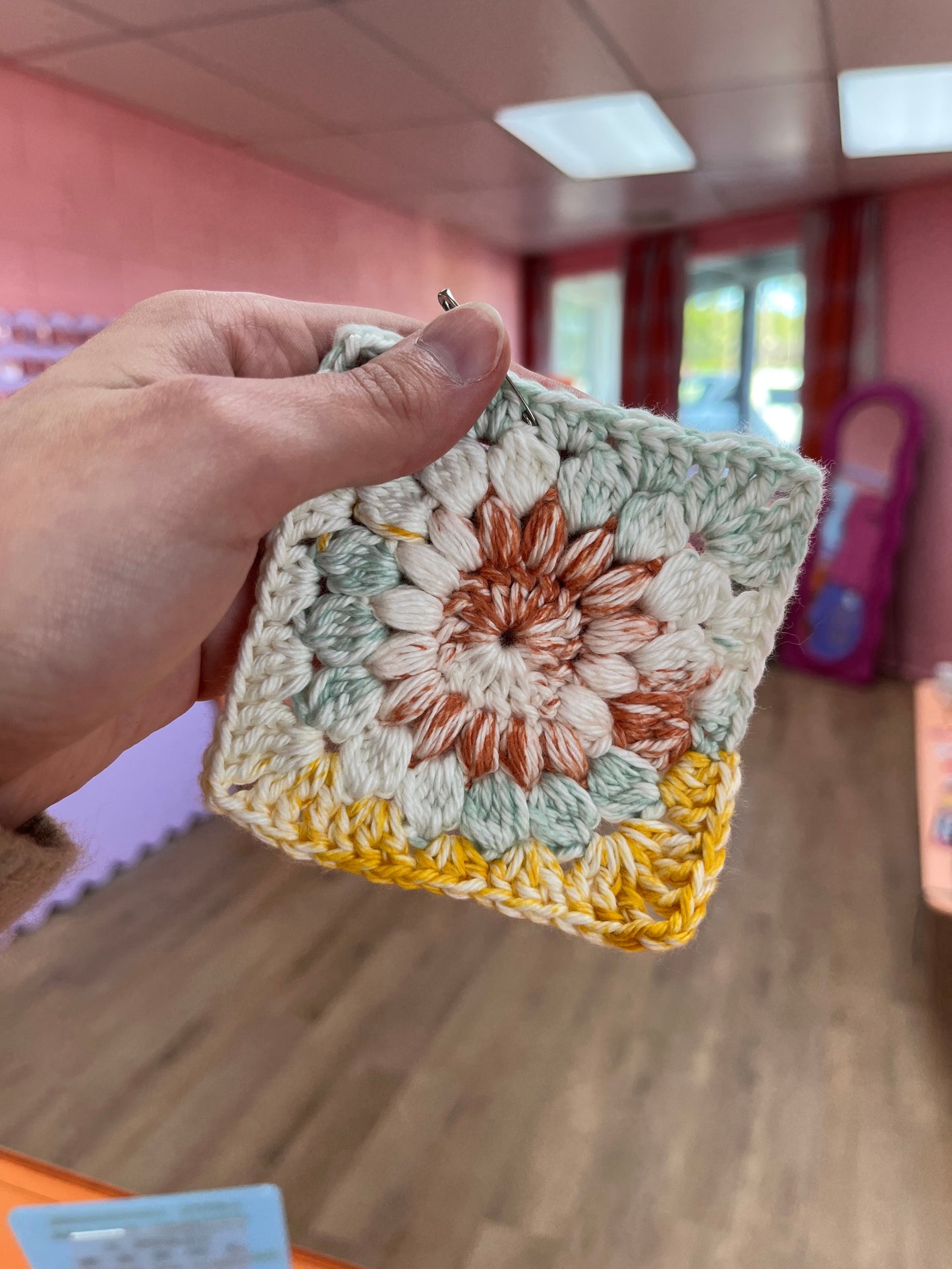 Crochet Granny Square Coaster